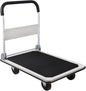 LEADALLWAY Platform Truck Large Size 880lbs Foldable Push Cart 35.8x24x34.3inches White