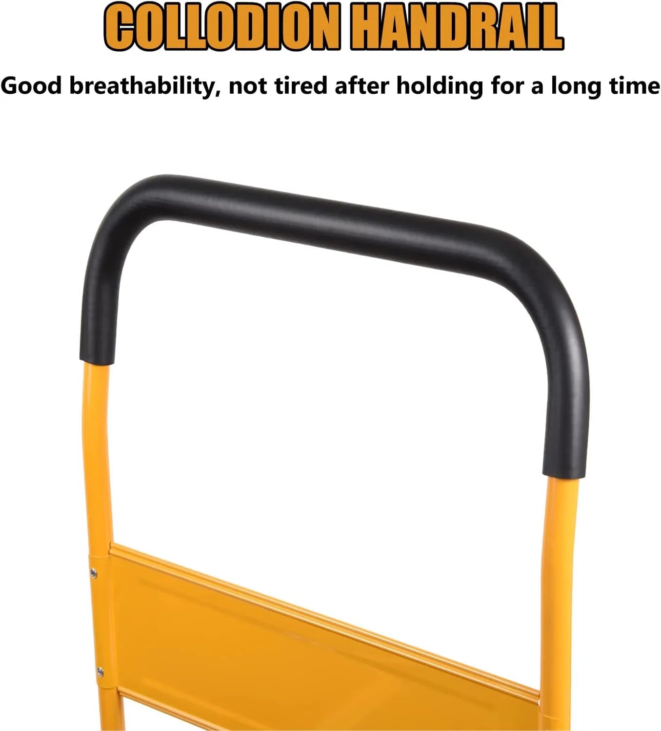 LEADALLWAY Platform Truck Large Size 880lbs Foldable Push Cart 35.8x24x34.3 inches Yellow